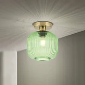 Lampy sufitowe - ORION Lampa sufitowa Carneval, możliwość ściemniania, zielony, salon / jadalnia, szkło - miniaturka - grafika 1