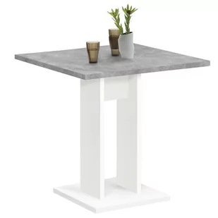 Stół jadalniany FMD, szaro-biały, 70x70x77,5 cm - Stoły - miniaturka - grafika 1
