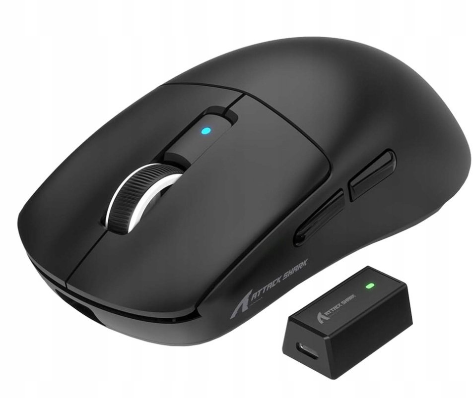 Attack Shark R6 DPI 42000 BT/2.4G/przewodowa bezprzewodowa