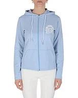 Bluzy damskie - 19V69 ITALIA Damska bluza z kapturem Eleana Light Blue bluza z kapturem, jasnoniebieska, 50 (opakowanie 9 sztuk), jasnoniebieski, 3XL - miniaturka - grafika 1