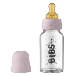Bibs Baby Glass Bottle Dusky Lilac Antykolkowa Butelka Szklana Dla Noworodków 110 Ml - Butelki dla niemowląt - miniaturka - grafika 1