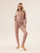 Piżamy damskie - Piżama damska Renya Esotiq brudny róż L - miniaturka - grafika 1