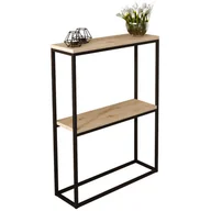 Toaletki - Konsola w stylu loft czarny + dąb artisan Z7-P32 - miniaturka - grafika 1