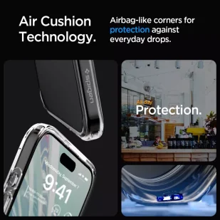 Etui Spigen Ultra Hybrid do Apple iPhone 15 Pro Frost Clear - Etui i futerały do telefonów Etui Spigen Ultra Hybrid do Apple iPhone 15 Pro Frost Clear - Etui i futerały do telefonów - miniaturka - grafika 9