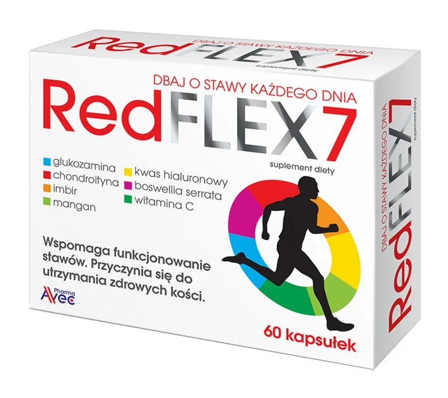 Avec Pharma Red FLEX 7, na stawy, 60 kapsułek