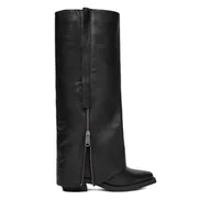 Kozaki damskie - Kozaki G-Star Raw EO-YUKI-25FW65 Czarny - miniaturka - grafika 1