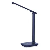 Lampy stojące - Platinet Lampka biurkowa LED 5W dzienna ściemnialna z akumulatorem - ciemnoniebieska PDL6731NB - miniaturka - grafika 1