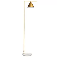 Lampy stojące - Lampa podłogowa metalowa złota MOCAL - miniaturka - grafika 1