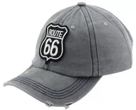 Czapki męskie - CZAPKA Z DASZKIEM MĘSKA BEJSBOLÓWKA JEANSOWA PATROLÓWKA ROUTE 66 SZARA - miniaturka - grafika 1