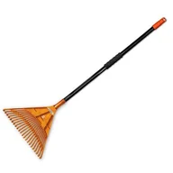 Grabie i motyki - Grabie wachlarzowe 50 x 45 cm, 22 zęby, trzonek metalowy - miniaturka - grafika 1