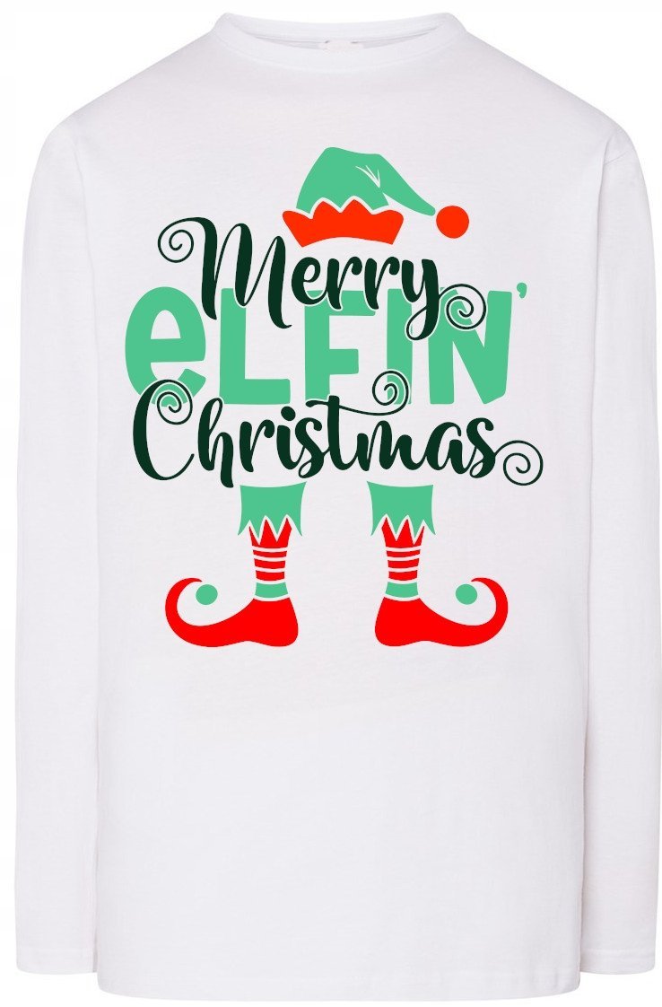 Elf Świąteczna Bluza Longsleeve Modna Męska R.5XL