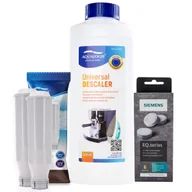 Akcesoria i części do ekspresów do kawy - Zestaw Bosch - AL-Tes46 2szt, Uniwersalny Odkamieniacz 500ml, Siemens TZ80001 Tabletki Czyszczące - miniaturka - grafika 1
