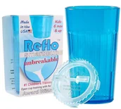 Kubki dla dzieci - Reflo Kubek Treningowy Do Nauki Picia Nietłukący Smart Cup Niebieski - miniaturka - grafika 1