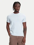 Koszulki męskie - Kappa T-Shirt Logo Korpo Cafers 304J150 Błękitny Slim Fit - miniaturka - grafika 1