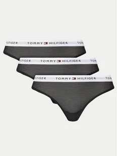 Tommy Hilfiger Komplet 3 par stringów UW0UW05532 Czarny - Majtki damskie - miniaturka - grafika 1