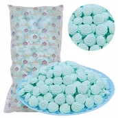 Dodatki do ciast w proszku - Posypka na tort bezy beziki cukrowe ozdoby niebieskie dekoracje 500g 190szt - miniaturka - grafika 1