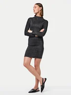 Sukienki - Pieces Sukienka codzienna Monica 17151155 Czarny Slim Fit - miniaturka - grafika 1