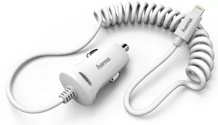 A Plus ŁADOWARKA SAMOCHODOWA LIGHTNING 12V 2,4A BIAŁA) - Ładowarki samochodowe - miniaturka - grafika 1