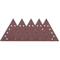 Materiały ścierne - Tarczki ścierne z otworami trójkątne do szlifierek do gipsu DEDRA DED7749t4 285 mm, gr.150, 5 szt. - miniaturka - grafika 1