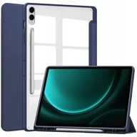 Etui do tabletów - Etui Bizon Case Tab Clear Matt do Samsung Galaxy Tab S9 FE Plus, granatowe - miniaturka - grafika 1