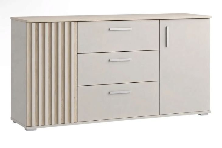Komoda MONTANA 140 kaszmir / dąb cremona z szufladami loft lamele