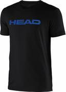 Koszulki sportowe męskie - T-shirt HEAD IVAN Black/Blue - S - miniaturka - grafika 1