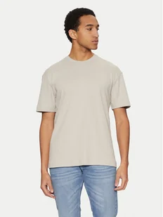 Calvin Klein T-Shirt K10K114167 Beżowy Slim Fit - Koszulki męskie - miniaturka - grafika 1