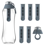 Butelki filtrujące - Butelka filtrująca Dafi SOFT 0,5 stalowa z 6 wkładami + zakrętka - miniaturka - grafika 1