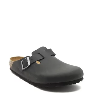 Birkenstock Skórzane klapki Boston - Klapki i japonki męskie - miniaturka - grafika 1