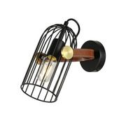 Lampy ścienne - Italux Antoin WL-2445-1-BK WL-2445-1-BK - miniaturka - grafika 1