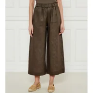 Spodnie damskie - Max Mara Leisure Lniane spodnie MINNIE Relaxed fit - miniaturka - grafika 1