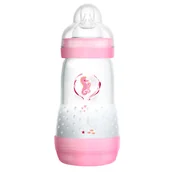 Butelki dla niemowląt - Butelka do karmienia Mam Baby Anti-colic Bottle Pink 260ml - miniaturka - grafika 1
