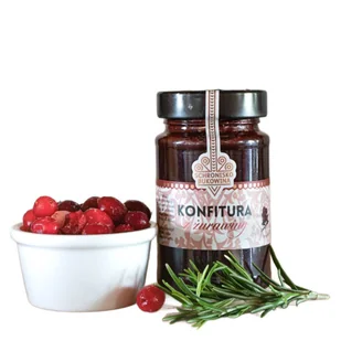 Konfitura z żurawiny 250g - Schronisko Bukowina - Konfitury, marmolady, powidła - miniaturka - grafika 1