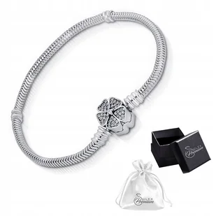 Bransoletka modułowa do Charms KONICZYNKA z cyrkoniami Srebro 925 18 cm - Bransoletki - miniaturka - grafika 1