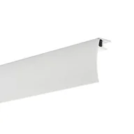 Akcesoria do wystroju okien - Osłona szyny sufitowej aluminiowej uniwersalnej 200 cm biała 50 mm Inspire - miniaturka - grafika 1