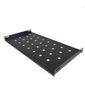 Akcesoria do szaf serwerowych - Półka stała rack 19'' 1u 250mm, netrack, czarna - miniaturka - grafika 1