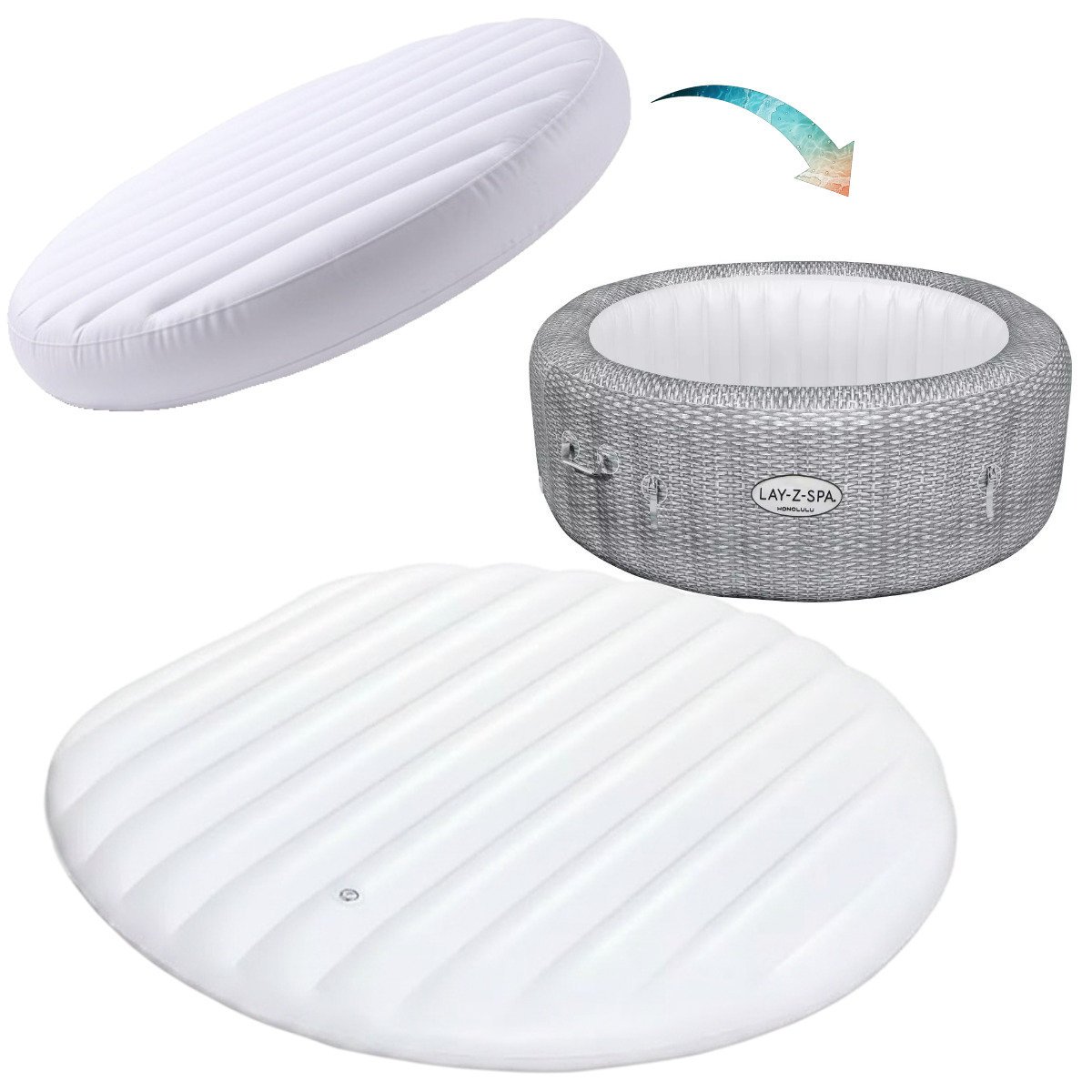 Bestway osłona termiczna dmuchana pokrywa do jacuzi lay-z-spa honolulu