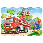 Puzzle - Castorland Puzzle 30 Strażacy w akcji CASTOR - miniaturka - grafika 1