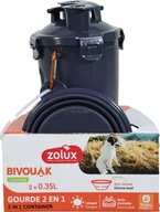 Sprzęt podróżny i transportery dla psów - ZOLUX Bidon 2w1 dla psa BIVOUAK 2x350 ml - niebieski - miniaturka - grafika 1