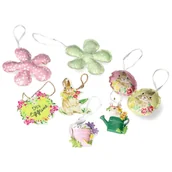 Wielkanoc - Zawieszki wielkanocne ozdoba dekoracja pastelowa - miniaturka - grafika 1