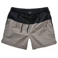 Kąpielówki męskie - Szorty kąpielowe Brandit Swimshort Basic - Czarne / Szare 3XL [3XL] - miniaturka - grafika 1