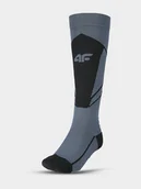 Skarpetki męskie - 4F Skarpety narciarskie w kolorze szaro-antracytowym - miniaturka - grafika 1