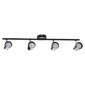 Lampy sufitowe - Kanlux Listwa Enali 28769 plafon lampa sufitowa spot 4x35W GU10 czarna - miniaturka - grafika 1
