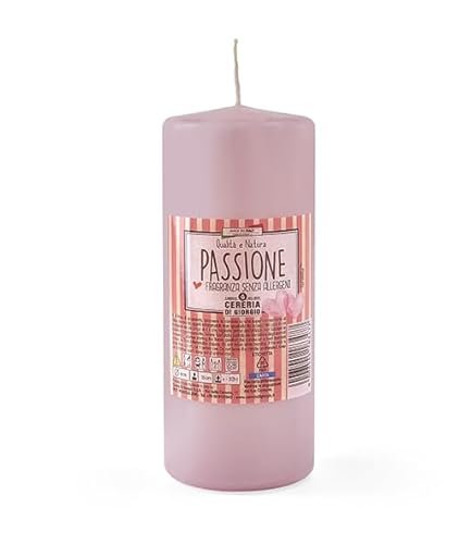Świeca zapachowa z kwiatów passiflory - Passion Ø 6 cm h. 15 cm - Bez alergenów