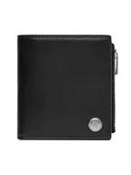 Portfele - Calvin Klein Jeans Duży Portfel Męski Jeans Hardware Compact Zip Walle LV04G1078G Czarny - miniaturka - grafika 1