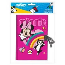 Pamiętnik zamykany na kłódkę Myszka Minnie - Szkolne artykuły papiernicze - miniaturka - grafika 1
