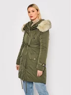 Kurtki damskie - Blugirl Blumarine Parka RH1265-T8727 Zielony Regular Fit - miniaturka - grafika 1