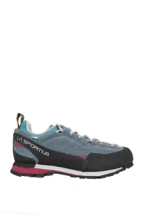 BUTY BOULDER X WOMEN-SLATE-RED PLUM - Buty trekkingowe damskie - miniaturka - grafika 1