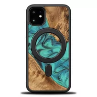 Etui i futerały do telefonów - Etui Bewood Unique na iPhone 11 - Turquoise z MagSafe - miniaturka - grafika 1