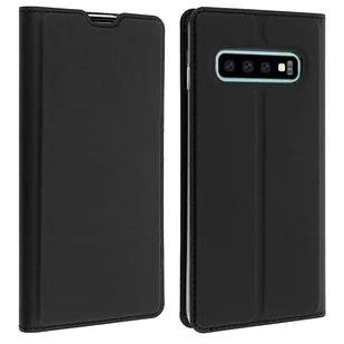Smukłe etui z klapką, seria Business do Samsunga Galaxy S10 - Czarne - Etui i futerały do telefonów - miniaturka - grafika 1